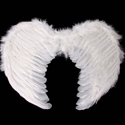 White Feather Angel Wings Christmas Halloween Fancy Dress Costume Hen Night