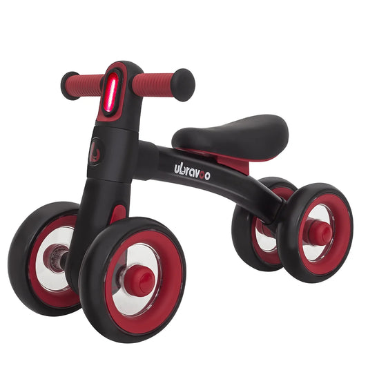 Sliding Balance Bike - 3-Mode Headlight & 4 Transparent Silence Wheels, Ideal Ride-On Toy for Birthday and Early Learning